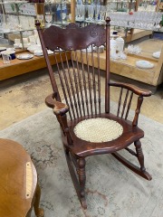 Vintage Upholstered Rocking Chair