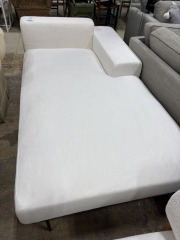 Vesta Modern White Fabric Daybed