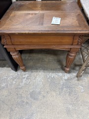 Walnut single drawer rectangle End Table