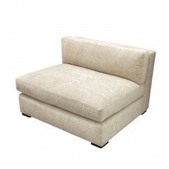Local Famous Maker Cream Armless Chair