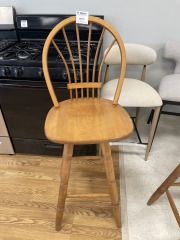 Oak Swivel Barstool