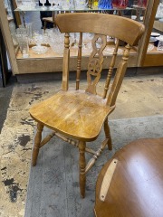 Wagon Wheel Mama Farmhouse Chair