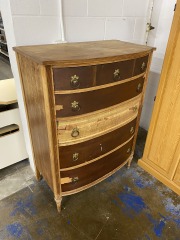 Vintage & In Much Need of TLC 5 Drawer Dresser