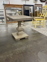 Lil Pedestal Farmhouse Side Table