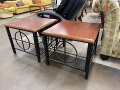 Sturdy & Solid Metal Side Tables