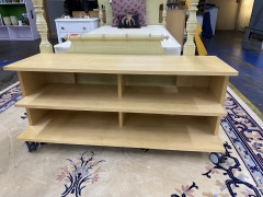Rolling Blondie TV Stand