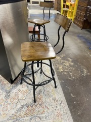 Industrial Farmhouse Bar Stool (Each)