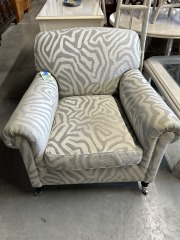 Zebra Arm Chair