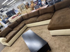 Giant Coffee & Cream Sectional