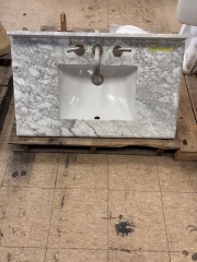 Marble  Countertop With Sink  37 1\/4\
