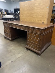 Vintage RWay Solid Wood Executive Desk