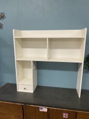 Small White Desk Shelf Topper