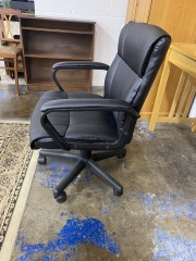Nice Black Pleather Office Chair