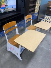 Vintage Elementary School Desk with Storage (Each)