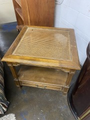 Vintage Ethan Allen Wicker Top