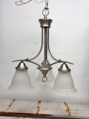 3-Light Brushed Nickel Chandelier