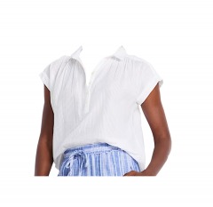 2789P5 | BEACH LUNCH LOUNGE Jacie Tie Front Blouse | Large