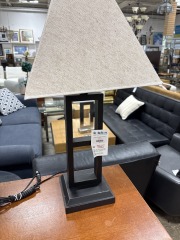 Deidra Metal Rustic Black Table Lamp