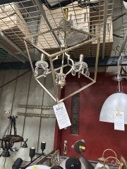 Crystal Cube Light Fixture