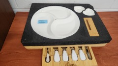 Pandpal Bamboo Charcuterie Board w Accessories