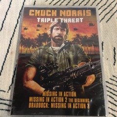 Chuck Norris Triple Threat DVD Missing In Action Movies 1, 2, And 3 NEW SEALED
