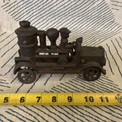 Vintage Cast Iron Fire Engine