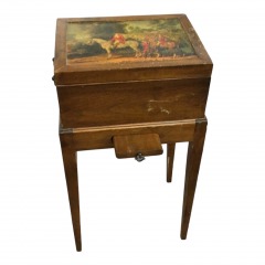 Vintage Victorian Stand Sewing Box End Table