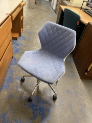 Denim & Cream Office Chair