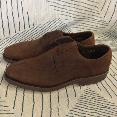 Allen Edmonds Malone distressed light brown leather shoes size 9