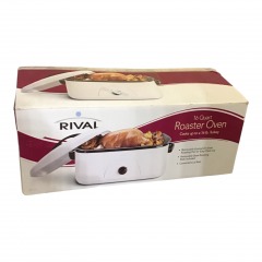Rival Select 16-Quart Roaster Oven Stainless w\/Buffet Server Warms Open Box