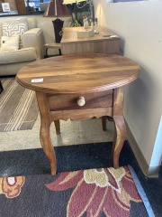 Tall Round End\/Foyer Table