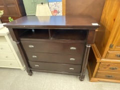 Dark 3-Drawer Dresser