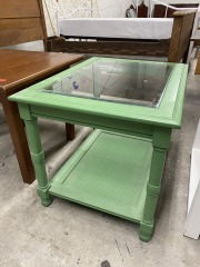 Charming Green Side Table
