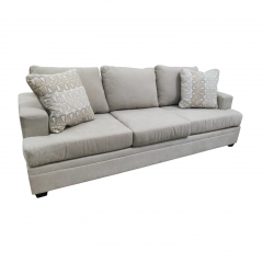 Light Grey - Taupe 3 Cushion Sleeper Sofa w New Mattress