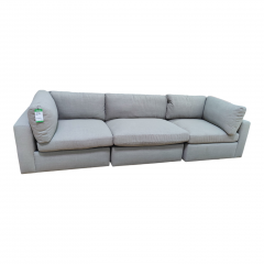 Arhaus New 3pc Light Grey Sofa
