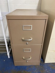 Vintage Singer 2 Drawer Mauve Filing Cabinet