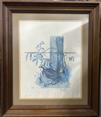 Vintage Quail Art