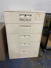 McCalls 5 Drawer Filing Cabinet