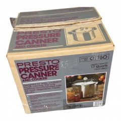 Vtg Presto 17 Quart Deluxe Pressure Canner Cooker Model 01750 In Box Complete