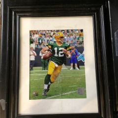 framed Aaron Rodgers Green Bay Packers