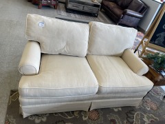 Cream Loveseat