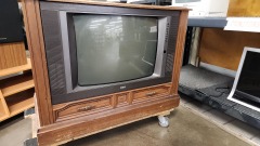 Vintage Console TV partially working AS IS