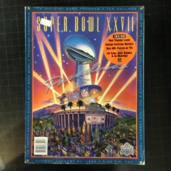 SUPER BOWL (27) XXVII OFFICIAL GAME PROGRAM - COWBOYS vs BILLS