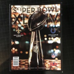 Super Bowl XLIV 44 Program Magazine New Orleans Saints Indianapolis Colts