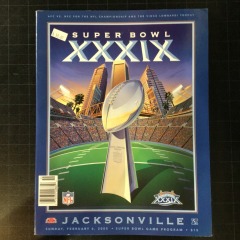 Super Bowl 39 XXXIX Official Game Program - Eagles & Patriots