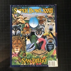 1998 Official NFL Super Bowl 32 XXXII San Diego, CA Packers vs Broncos