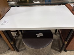 White Top Table\/ black legs
