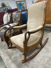 Vintage Goose Neck Rocking Chair
