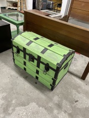 Florecent Green Vintage Trunk