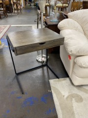 Modern Driftwood Look Side Table